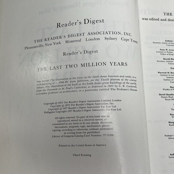 The Last Two Million Years by Reader's Digest Editors (1981, Hardcover) - Picture 8 of 13